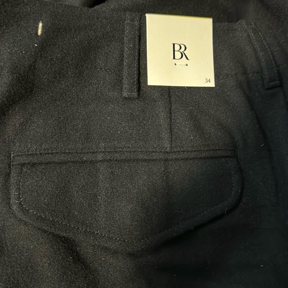 NWT! Banana Republic Black Italian Melton Officer Pant - Multiple 🩵 - Picture 5 of 6